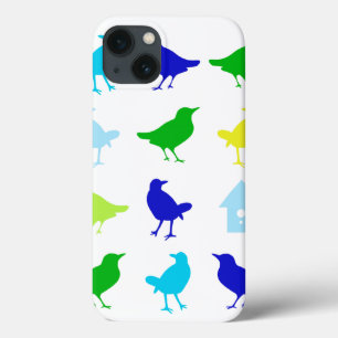 Schilderen van gekleurde vogels door Chariklia Zar iPhone 13 Hoesje