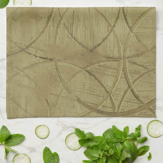 Schilderen van gekoppelde cirkels door Jennifer Go Theedoek (Gevouwen)