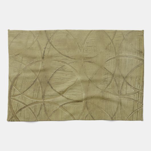 Schilderen van gekoppelde cirkels door Jennifer Go Theedoek (Horizontaal)