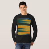 Schilderen van gestripte Abstracte kunst T-shirt (Voorkant volledig)