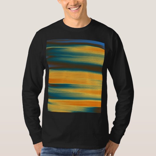 Schilderen van gestripte Abstracte kunst T-shirt (Voorkant)