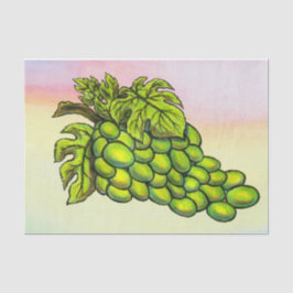 Schilderen van heerlijke groene wijnbouwwijn tissuepapier