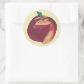 Schilderen van hele ripe perziken, Stickers van fr (Tas)