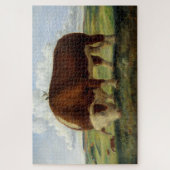 schilderen van Hereford Bull Legpuzzel (Verticaal)