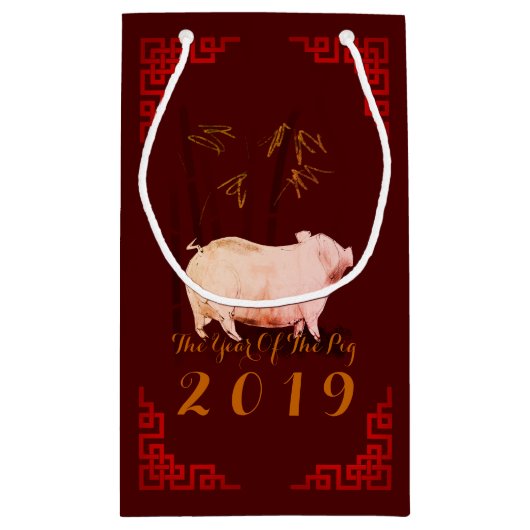 Schilderen van het Chinese Lijst Varkenshaar 2019 Klein Cadeauzakje (Achterkant)