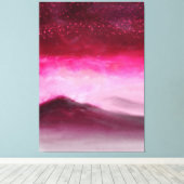 Schilderen van het landschap Magische Bourgogne Ro Canvas Afdruk (Insitu (Houten vloer))