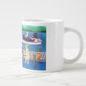 Schilderen van het meer van Fun Labradors Jumbo Beker (Rechts)