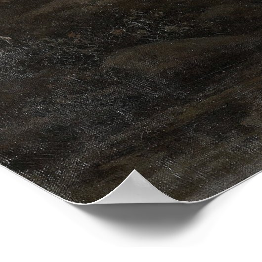  schilderen van het moonlight-bos poster (Hoek)