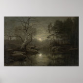  schilderen van het moonlight-bos poster (Voorkant)