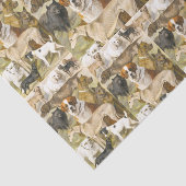  schilderen van honden tissuepapier (Detail)