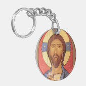 schilderen van Jezus Sleutelhanger (Voorkant Links)