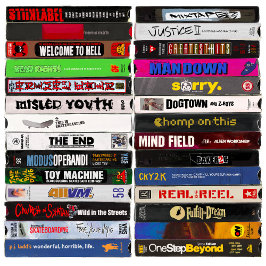 Schilderen van klassieke VHS-tapes Skateboard