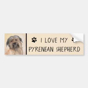 Schilderen van kuddes van Pyrenean - Kute Original Bumpersticker