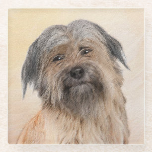 Schilderen van kuddes van Pyrenean - Kute Original Glazen Onderzetter