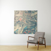 Schilderen van land en rivieren | Beste abstracte Wandkleed (In Situ (horizontaal))