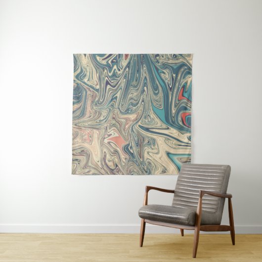 Schilderen van land en rivieren | Beste abstracte Wandkleed (In situ)