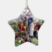 Schilderen van landbouwhuisdieren keramisch ornament (Rechts)