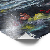 Schilderen van leeuwen op foto afdruk (Hoek)