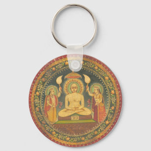 Schilderen van Mahavira Sleutelhanger