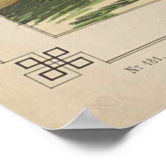 schilderen van Mannen Riding van een olifant Poster (Hoek)