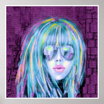 Schilderen van moderne jonge vrouw 2