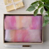 Schilderen van roze waterverf abstracte kunst tissuepapier (Geschenk)