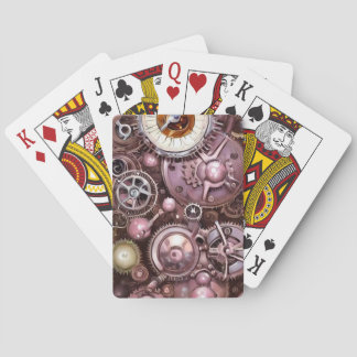 Schilderen van Steampunk 4 Pokerkaarten