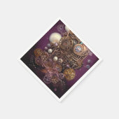 Schilderen van Steampunk Elementen 6 Servet (Hoek)