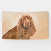 Schilderen van Sussex-Spanjaard - Kute Original Do Spandoek (Horizontaal)