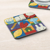 Schilderen van verschillende objecten door Charikl Drankjes Onderzetter (Linkerzijde)