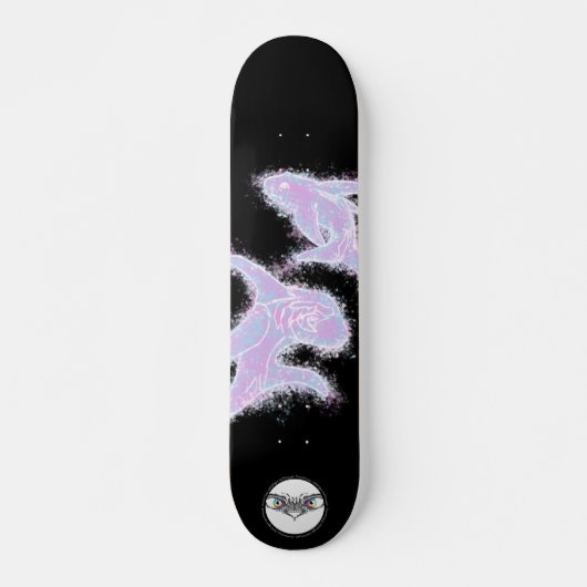 Schilderen van visparen en zeeen skateboard (Voorkant)