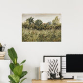  schilderen van wilde bloemen poster (Thuiskantoor)