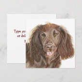 Schilderen Werkend Cocker Spaniel Dog Wenskaart (Voorkant / Achterkant)