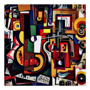 Schilderij, Amadeo de Souza-Cardoso werk Perfect Poster