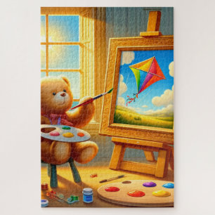 Schilderij Beer Legpuzzel