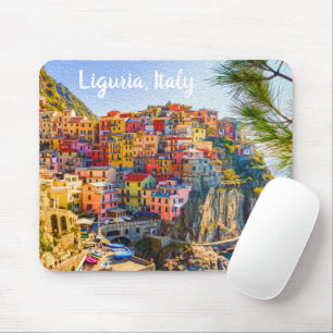 Schilderij Cinque Terre Liguria Italië Riviera Muismat