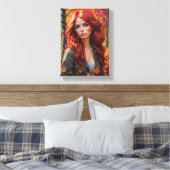 Schilderij (De Beauty de l'Hern) Canvas Afdruk (Insitu (Slaapkamer))