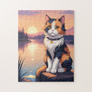 Schilderij Kat Legpuzzel