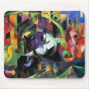 Schilderij met vee van Franz Marc, Vintage Kunst Muismat