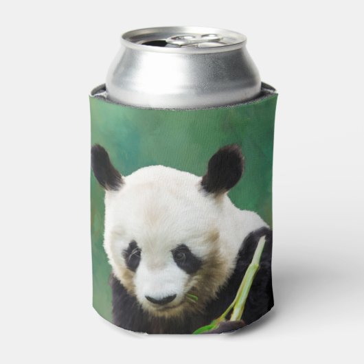 Schilderij Panda Beer Long Hui Blikjeskoeler (Blikje Voorkant)