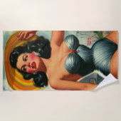  schilderij Pin Up Strandlaken (Voorkant)