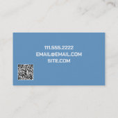 Schilderij QR Blauw Visitekaartje (Achterkant)