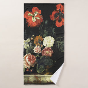 schilderij Stilleven met bloemen Bad Handdoek