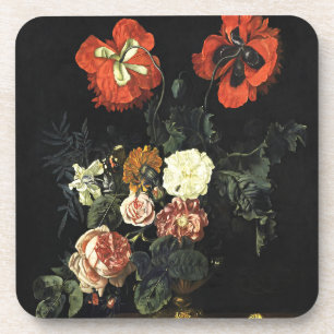schilderij Stilleven met bloemen Bier Onderzetter