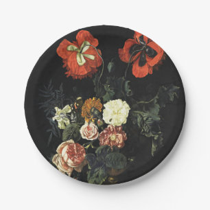 schilderij Stilleven met bloemen Papieren Bordje