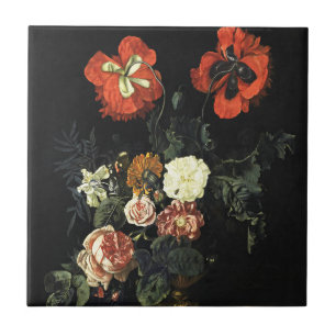 schilderij Stilleven met bloemen Tegeltje