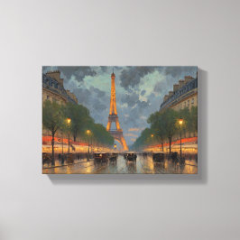 Schilderij (Trocadéro 1900's) Canvas Afdruk