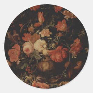 Schilderij van Abraham Mignon Ronde Sticker