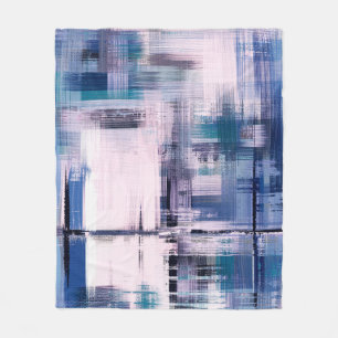schilderij van abstracte olie op doek, met de hand fleece deken