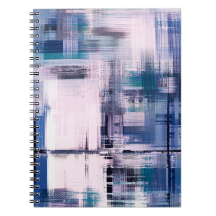 schilderij van abstracte olie op doek, met de hand notitieboek